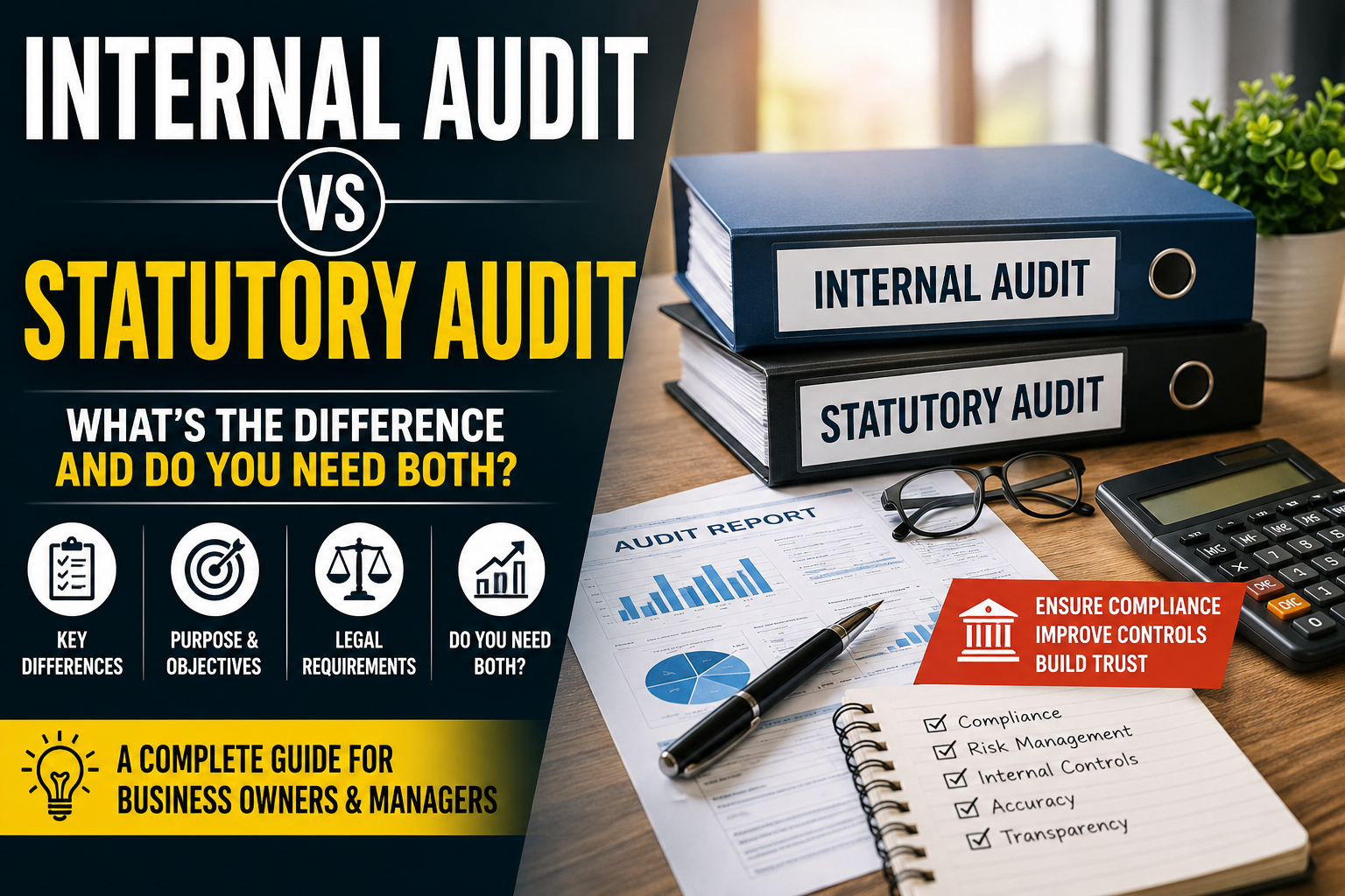 Internal Audit vs Statutory Audit: What's the Difference and Do You Need Both?